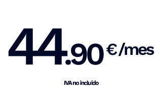24.90 €/mes, IVA no incluido